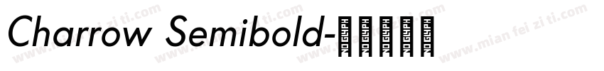 Charrow Semibold字体转换
